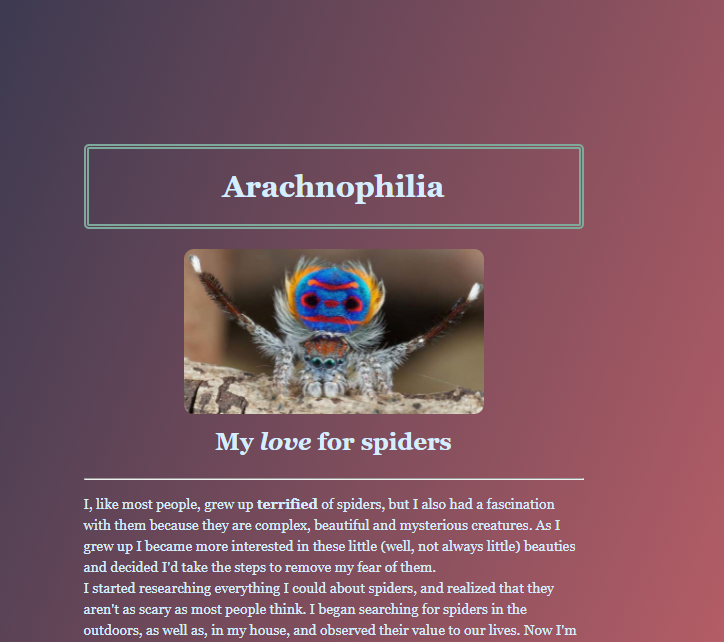 Arachnophilia project preview